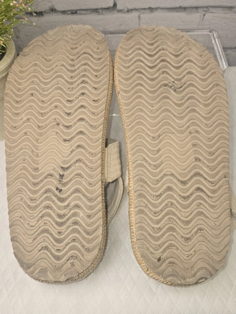 PIERRE DUMAS SLINGBACK PLATFORM SANDAL WOVEN CANVAS UPPER ESPADRILLE SOLE 7